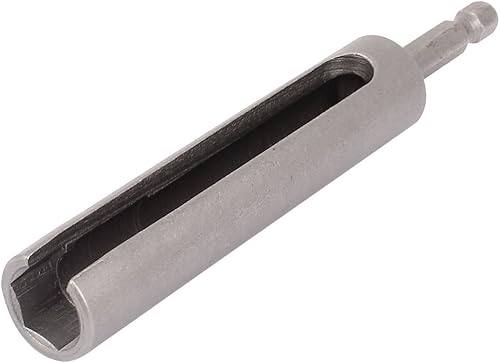 uxcell Broca ranurada para tuercas hexagonales, 4.724 in0.472 in