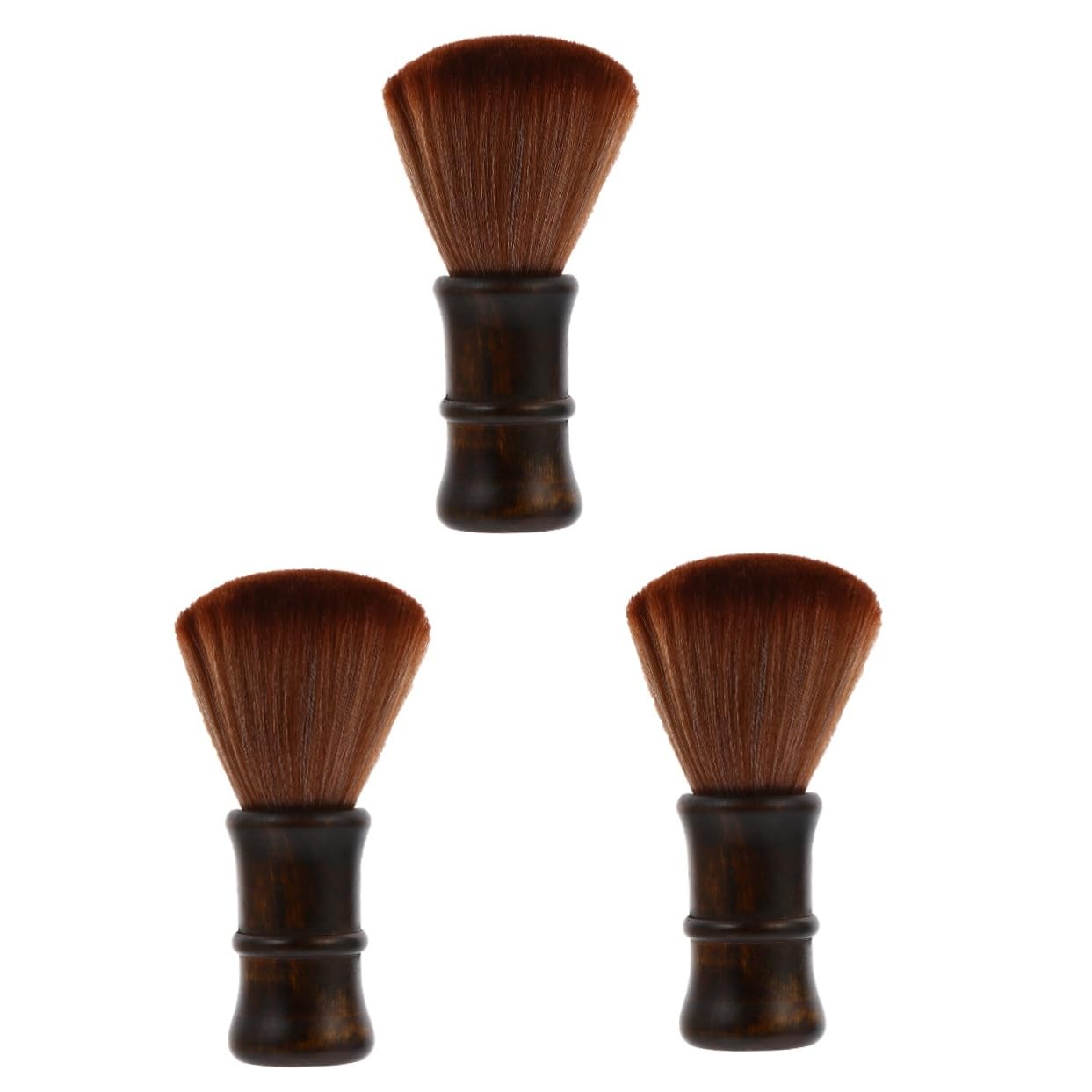 Didiseaon 3 Piezas De Cepillo De Madera De Loto Cepillo Con Mango De Madera Cepillo Para Barrer El Cabello Cepillo Para Peinar El Cabello Cepillo Para El Cuello Peluquero