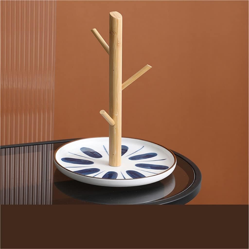 Key Rack Hanging Key Storage Rack Ornaments Door-to-Door Hook Decorate Porch Storage Ceramic Plate (Color : C Size : 27 * 19.5cm) (B 27 * 19.5cm)
