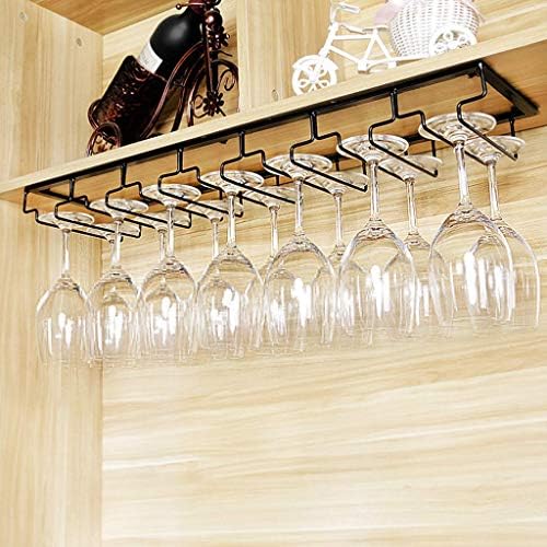 Wall Mounted Wine Rack with Stemware Holder - Metal Storage Shelf for Home Bar or Restaurant, Holds 5 Bottles & 20 Glasses, Perfect Wine Organizer for Space Saving