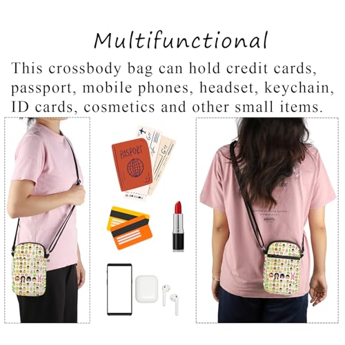 PLITI TV Show Fans Gift Cartoon TV Show Inspired Crossbody Bag For Burger Lover4