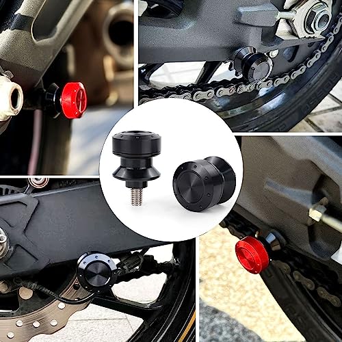 Rearace M8 Swing Arm Spools Sliders Compatible With Zx-6R/10R/25R,Ninja 400R,Gsx-R 600/750/1000,Sv650/S,Gsx1300R,Gsx-S 1000, Universal Motorcycle Swing Arm Stand Swing Arm Bobbins #TOP5