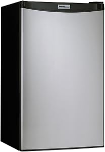 Danby Designer-3.2 Cubic Feet Compact Refrigerator-Stainless Look