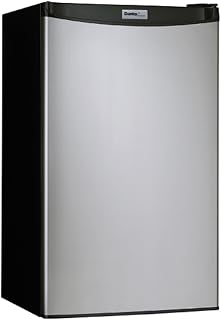 Danby Designer-3.2 Cubic Feet Compact Refrigerator-Stainless Look