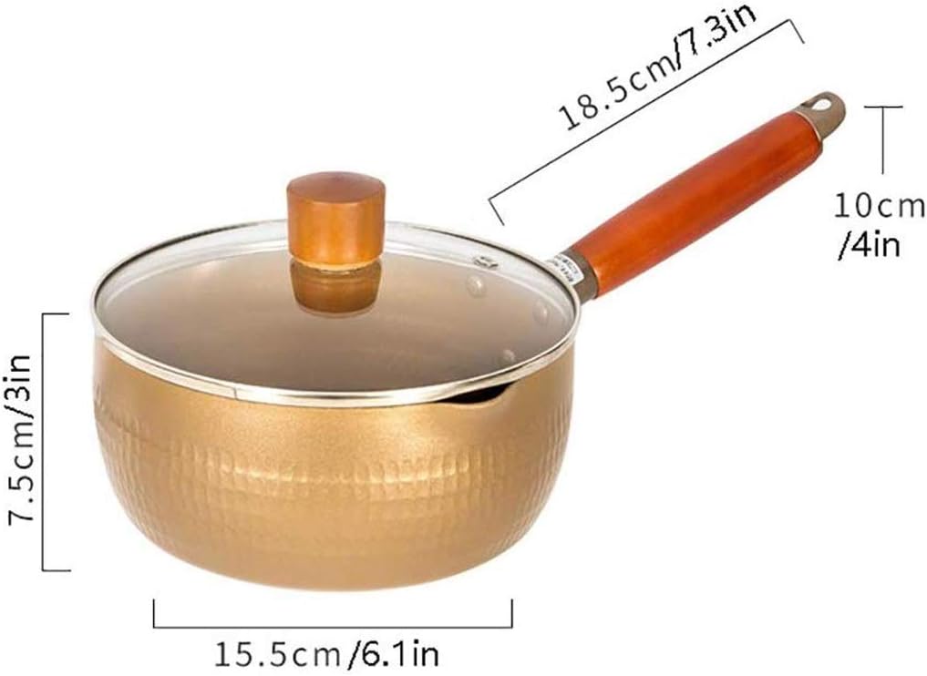 Aluminium Non-stick Children's Complementary Food Instant Noodle Milk Soup Stainless Steel Snow Pan Universal image 2