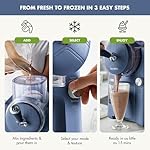 GreenPan Frost Ice Cream Maker & Slushie Machine, Soft Serve, Sorbet, Margaritas, Milkshakes, Frozen Yogurt, No Pre-Freezing, Ready in 15 Mins, 6 Modes, 7 Textures, Self-Cleaning, Family Size, Blue - Image 3