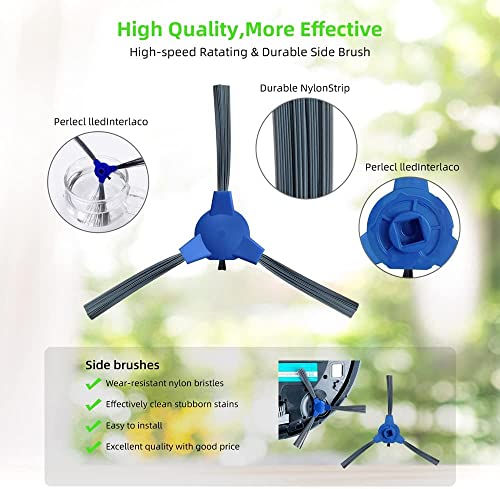 Wingsflying Replacement Parts Compatible with eufy Robovac 11S Max, 15C Max, 30C Max, G20, G30, G30 Edge, G32 Pro Robot Vacuums, 5 Unibody Filters 6 Side Brushes 1 Rolling Brush 1 Clean Tool - Image 2