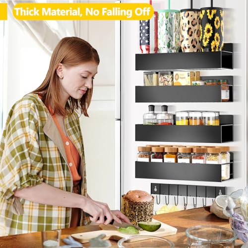 SMRCAD Magnetic Spice Rack for Refrigerator Seasoning Organizer for Spice Fridge Shelf sto - image 7