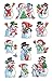 Produktbild AVERY Zweckform Art. 52335 Aufkleber Weihnachten 36 Schneemänner (Weihnachtssticker, Papier, selbstklebend, Schneemann, Deko Weihnachten, Weihnachtspost, Geschenke)
