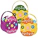 Set di 3 Sacchetti Pasquali in Feltro,Sacchetti Uova di Pasqu,Cestini Pasquale con Manico,Sacchetti Regalo Pasqua,Uovo Pasqua Cesti Caccia,Cestino Caramelle,Cestino Feltro Pasqua,Decorazione Pasqua