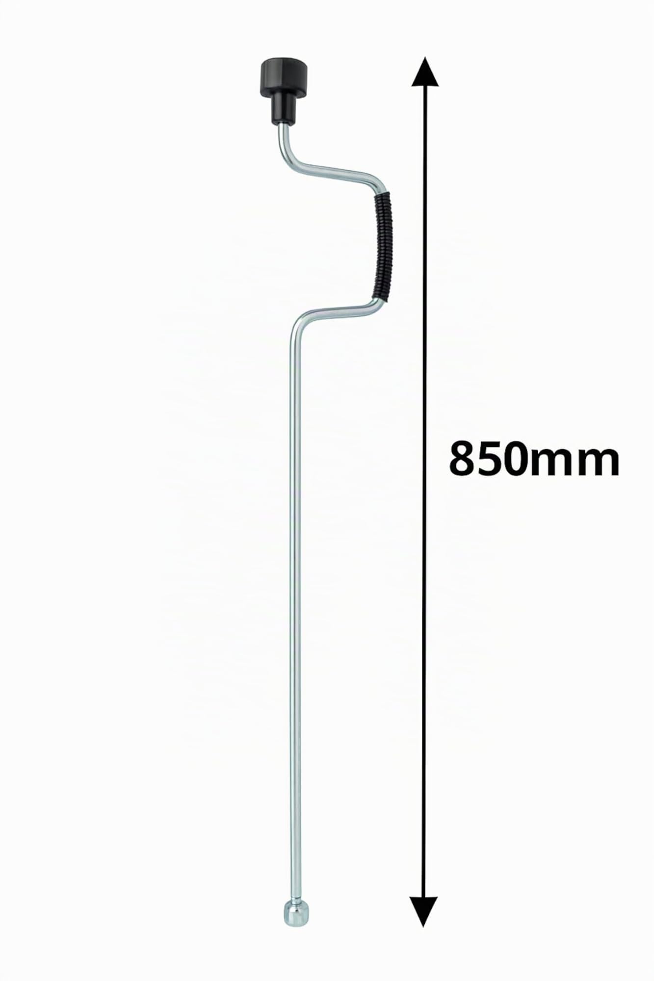 Preiswert & Gut 2 STK Stützen höhenverstellbar klappbar, Stahl verzinkt 290-460 mm | Kurbelstütze Set mit Befestigungsmaterial für Wohnmobil und Wohnwagen, bis 500 kg, Preiswert&Gut