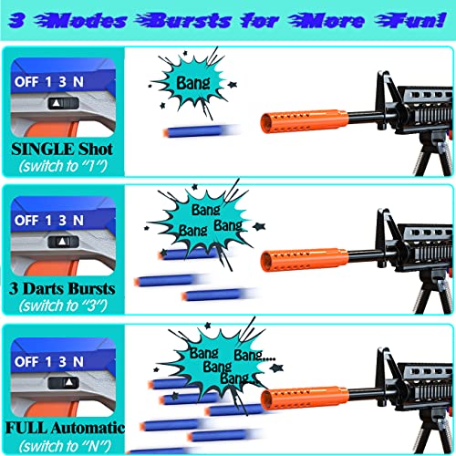 Toy Gun Automatic Machine Gun With Tactical Vest Kit, 3 Modes Toy Sniper Rifle With Bipod 2 Clips And 150 Darts, Toy Foam Blasters Guns For Boys 8-12 Adults Gifts For Birthday Xmas #TOP2