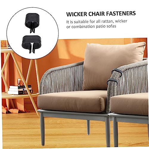 Parliky 12 Pçs Clipe De Cadeira De Vime Prendedores De Cadeira De Vime Conector De Móveis De Pátio B