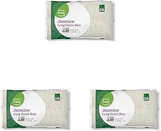 Amazon Fresh, Jasmine Long Grain Rice, 2 Lb (Previously Happy Belly, Pac...