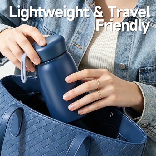 Botella de Agua Mini Aislada 11oz, Taza de Café a Prueba de Fugas para Mujer y Niños, Taza de Viaje Pequeña Portátil miniatura 4