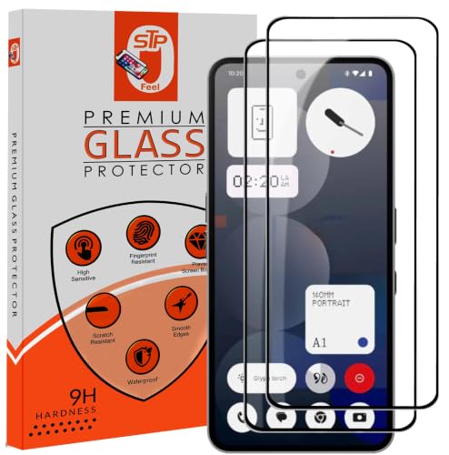 Image of STP FEEL Premium HD+ Tempered Glass Screen Protector Compatible For Nothing Phone 3A 5G / Phone 3A Pro 5G (6.77 Inch, Pack of 2) | Edge to Edge Coverage With Easy to installation kit