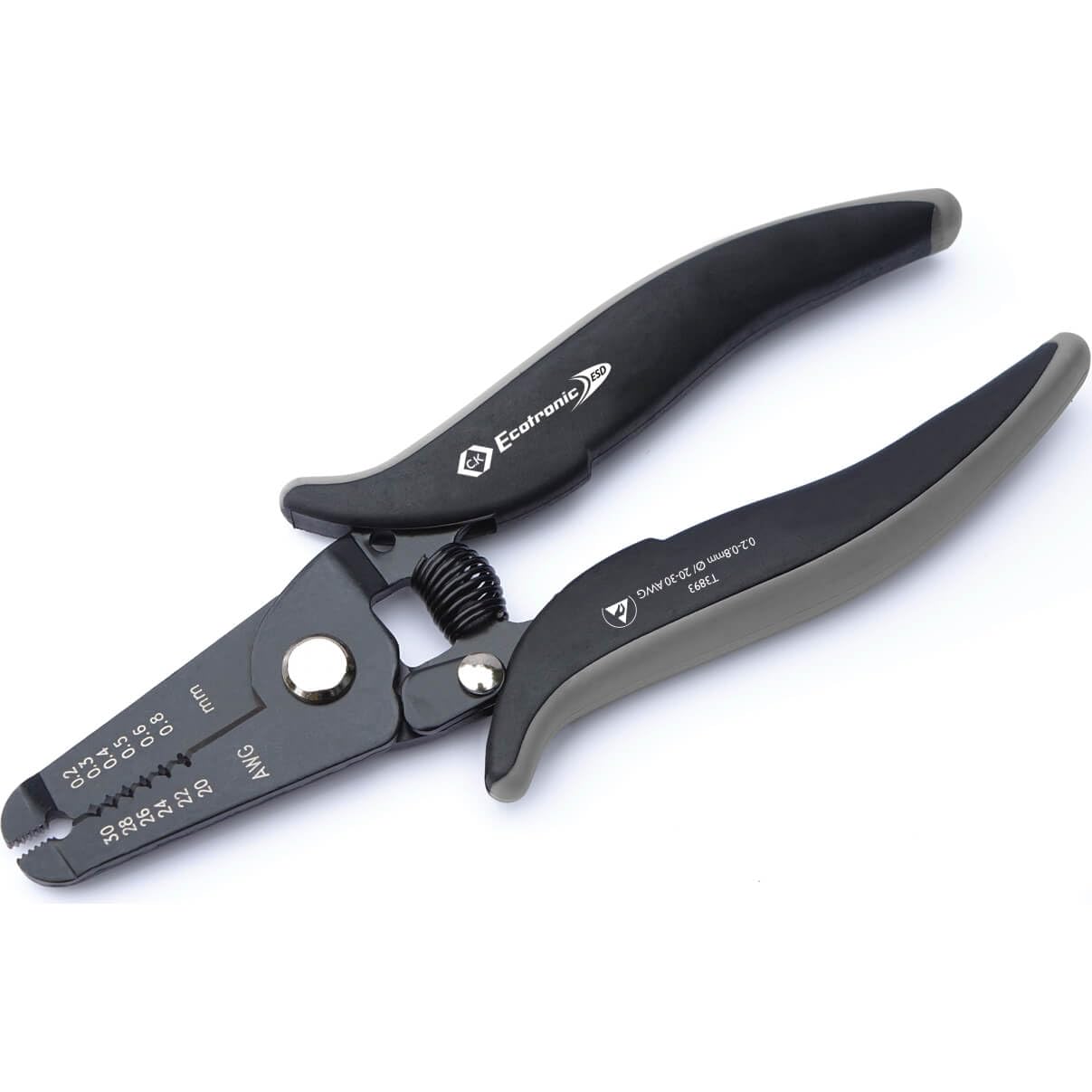 C.K T3893 Ecotronic ESD Wire Stripping Pliers (0.2-0.8mm Ø)