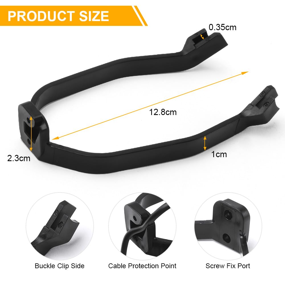 Ainiv Parafango Posteriore per Scooter, Staffa Parafango, Luce Posteriore LED e Striscia Riflettente, Accessori di Ricambio per Scooter Elettrico Mi Xiaomi M365 / M365 PRO