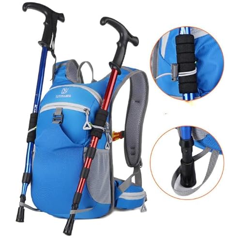Mochila de Hidratação 2L Premium, Impermeável, com Bolsos Múltiplos e Apito de Emergência para Trilh