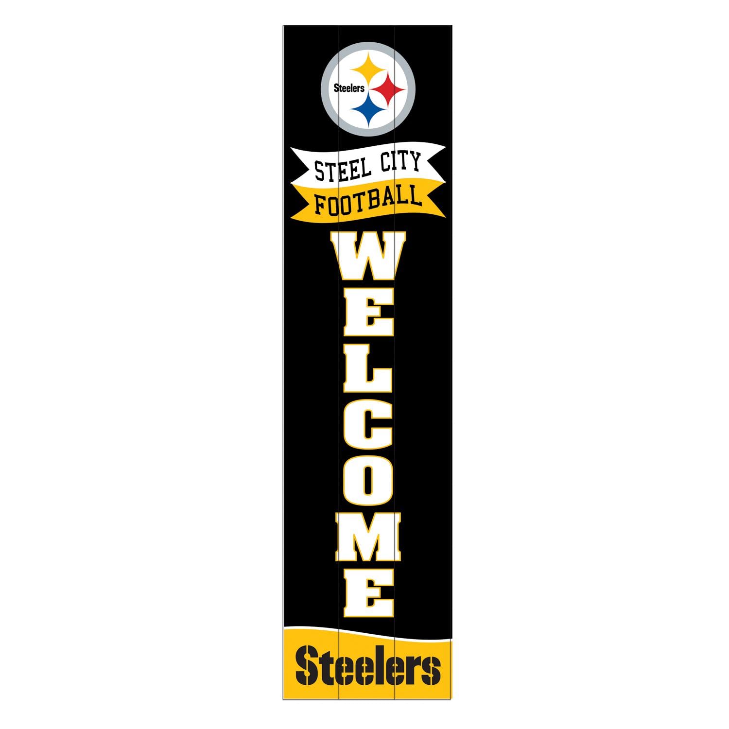 Amazon.com : NFL Pittsburgh Steelers 47 inch Wood Porch Leaner