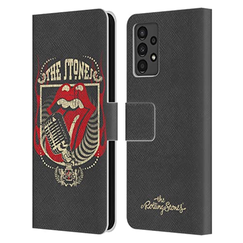 Carcasa Samsung Galaxy A13 2022 de piel sintética Rolling Stones