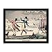 Produktbild Artery8 Ice Skating January 1820 Winter Drawing Artwork Framed Wall Art Print 18X24 Inch Zeichnung Wand
