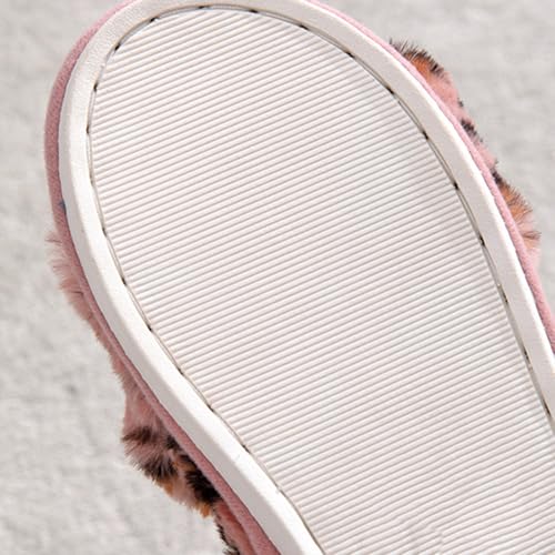 Slippers For Women Fuzzy Womens Memory Foam Slipper Cross Band Open Toe House Shoes Cozy Plush Home Slides Fluffy Furry Indoor Outdoor Slide4