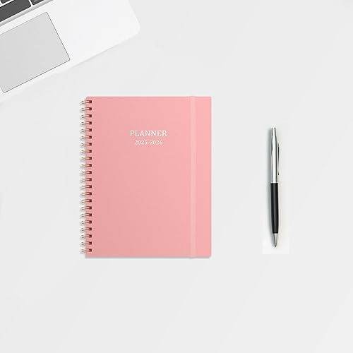 Miniatura 7 de Agenda 2024-2025, agenda semanal mensual que va de enero de 2024 a junio de 2025, agenda 2024-2025 con cubierta de polipropileno y banda elástica,