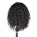 RULINDA Short Curly Wig Human Hair Brazilian Lace Front Human Hair Wigs With Baby Hair Pre Plucked Bleached Knots (10inch)