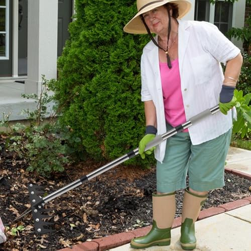 Outils de jardinage désherbage à manche long contre le mal de dos - 4