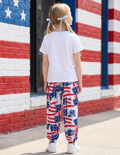 Image of Girl Clothes Cute Cool Girl Tops Splicing Pants 2 Piece Girls Summer Outfits 6-14 Years