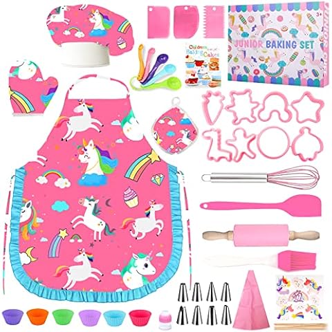 Juego de Cocina y Hornear para Niños MUOIVG 49PCS Cover