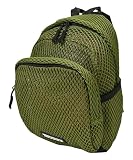 KiU キウ ダブルメッシュミニバックパック W-MESH MINI BACKPACK 軽量 リュック ミニ バイカラー ポケット キーカラビナ おしゃれ かわいい ユニセックス メンズ レディース 男女兼用 カーキ K450-906