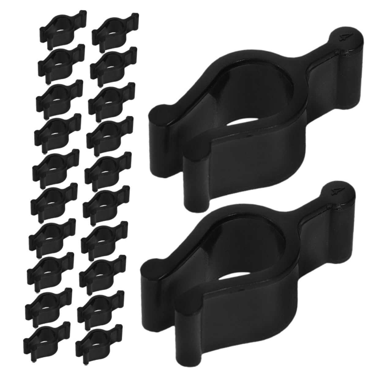 Ciieeo Cleansing Oil Dispenser Pump Clip 50pcs Plastic Buckle for Shampoo Bottle Pump Snap Button Fastener