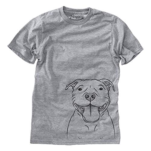 Bare Wafer The Staffordshire Bull Terrier Dog Men's/Women's Triblend T-Shirt Unisex Crewneck Medium Grey