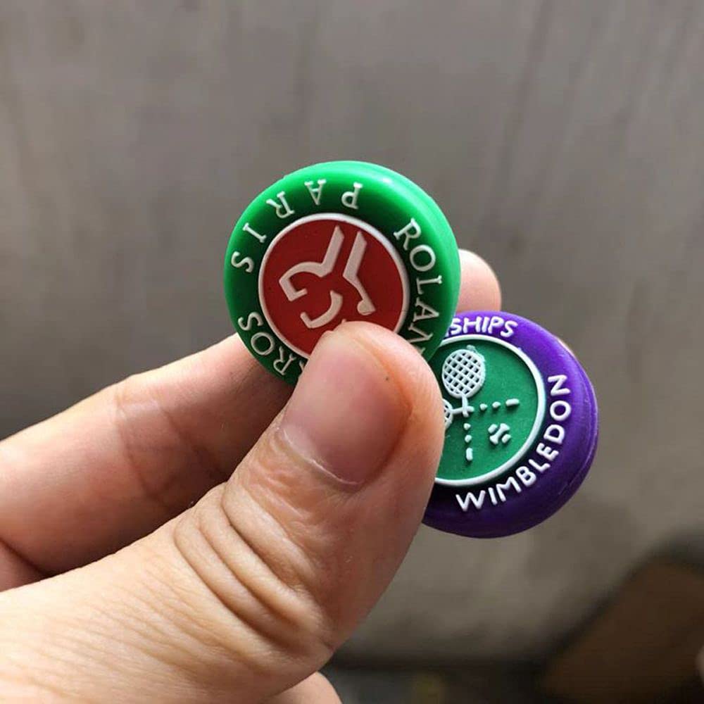 Smorzatori di Vibrazioni da Tennis, Ammortizzatore per Racchetta da Tennis, Ammortizzatore in Silicone per Giocatori(Purple)