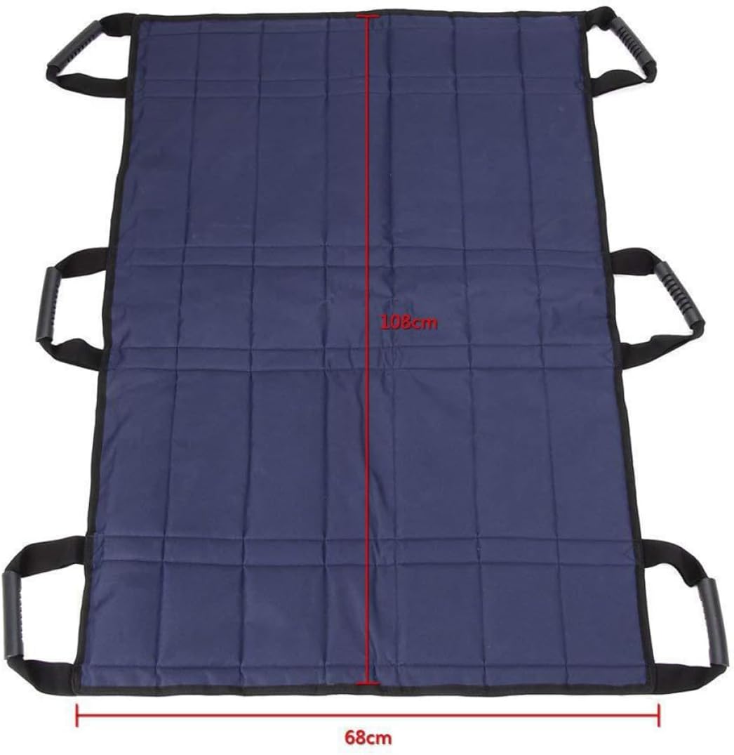 Healeved 1pc Nursing Transfer Pad for Patients Breathable Canvas Lifting Mat Handles and Lightweight Bed Transfer Sheet for Home and Hospital Use Supports up