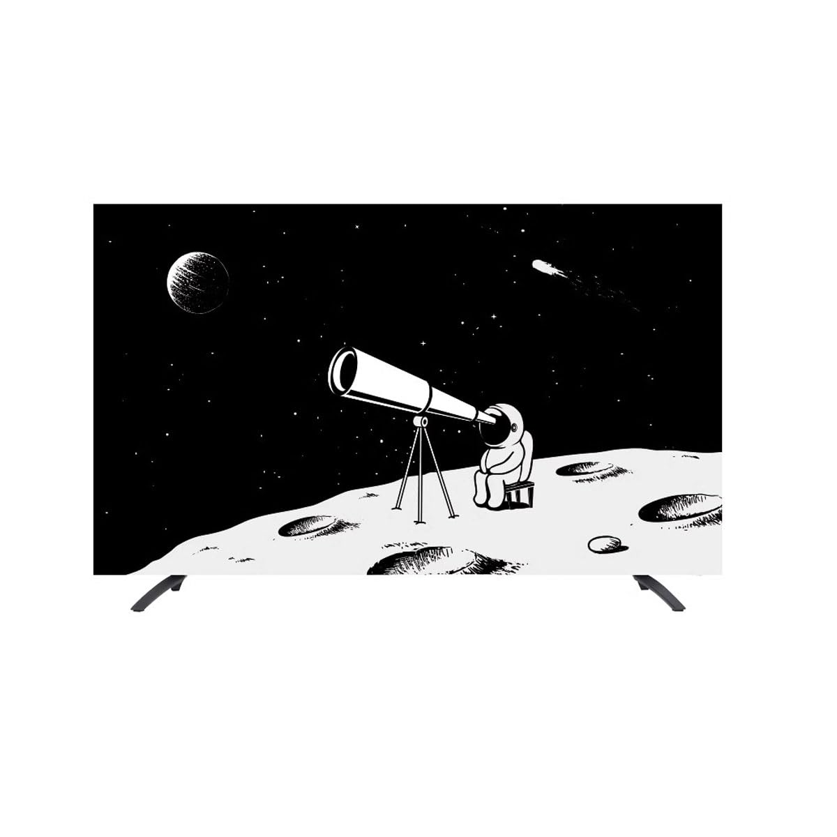 Osłona Przeciwpyłowa Do Telewizora Wewnętrznego, Osłona Telewizora Do Osłony Lcd/led Etui Ochronne Na Wyświetlacz Pyłoszczelna Osłona Ekranu Telewizora Sypialnia Wystrój Salonu(Size:75IN,Color:B)