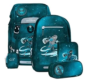 Beckmann Classic Schoolbag Set 6-teilig 22L Ninja Master