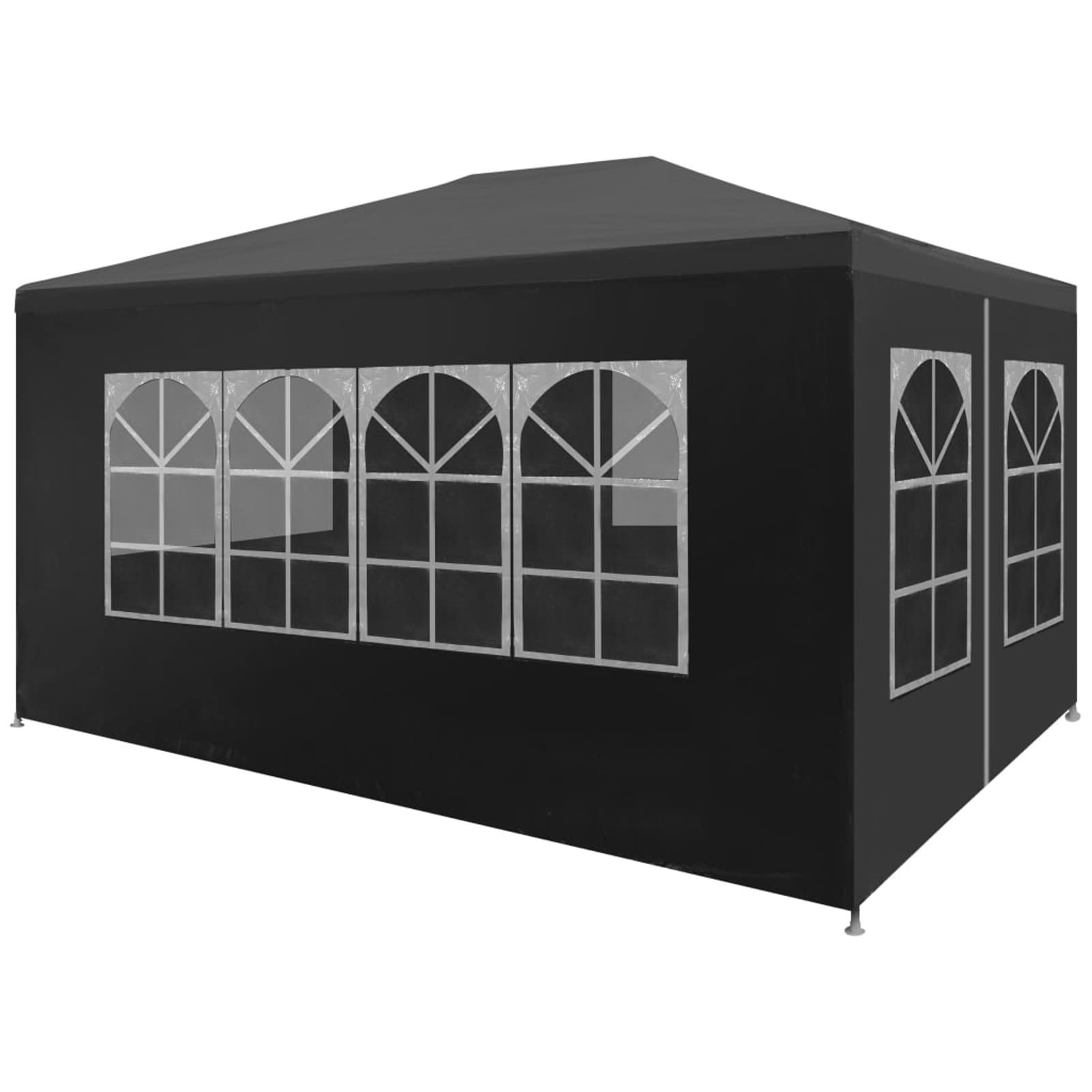 ARKEM Partyzelt, Anthrazit, 3 x 4 m, Partypavillon, Pavillon, faltbar, Zelt, Camping