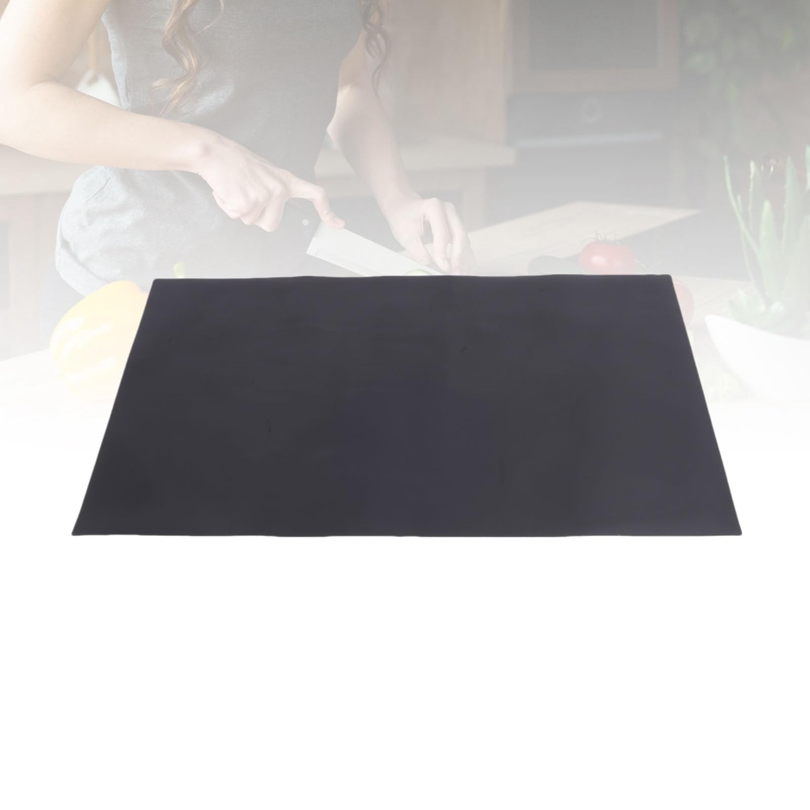 FILFEEL Tappetino da Banco in Silicone da 36 Pollici – Riscalda Fino a 450°F, Protezione Antiscivolo per Bancone da per Pentole Calde, Tavolo da Pranzo, Cottura Al Forno e Tritare – Tappetino (BLACK)