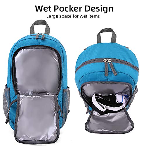 FENGDONG 35L Foldable Backpack