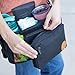 BABY OX CO. Universal Stroller Organizer with Insulated Cup Holders | Detachable Phone/Wipe Pouch & Shoulder Strap Stroller Caddy | Spacious, Fits Jogger, Umbrella, Travel & Pet Strollers