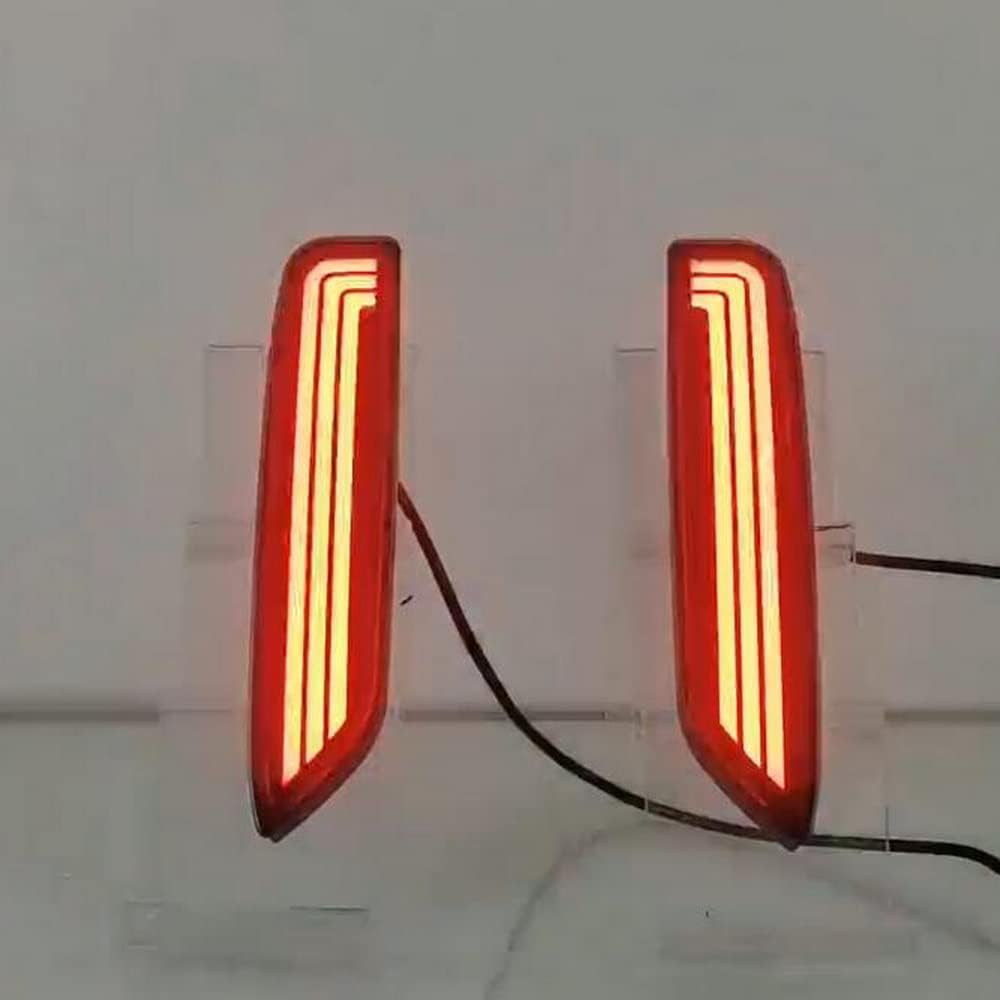 Car LED Brake Light for Mitsubishi Attrage 2021+ Mirage 2020+ Xpander Cross 2022+, Red Shell, LED Night Driving Light + Brake Light + Streamer Turn Signals Light, Star Scan