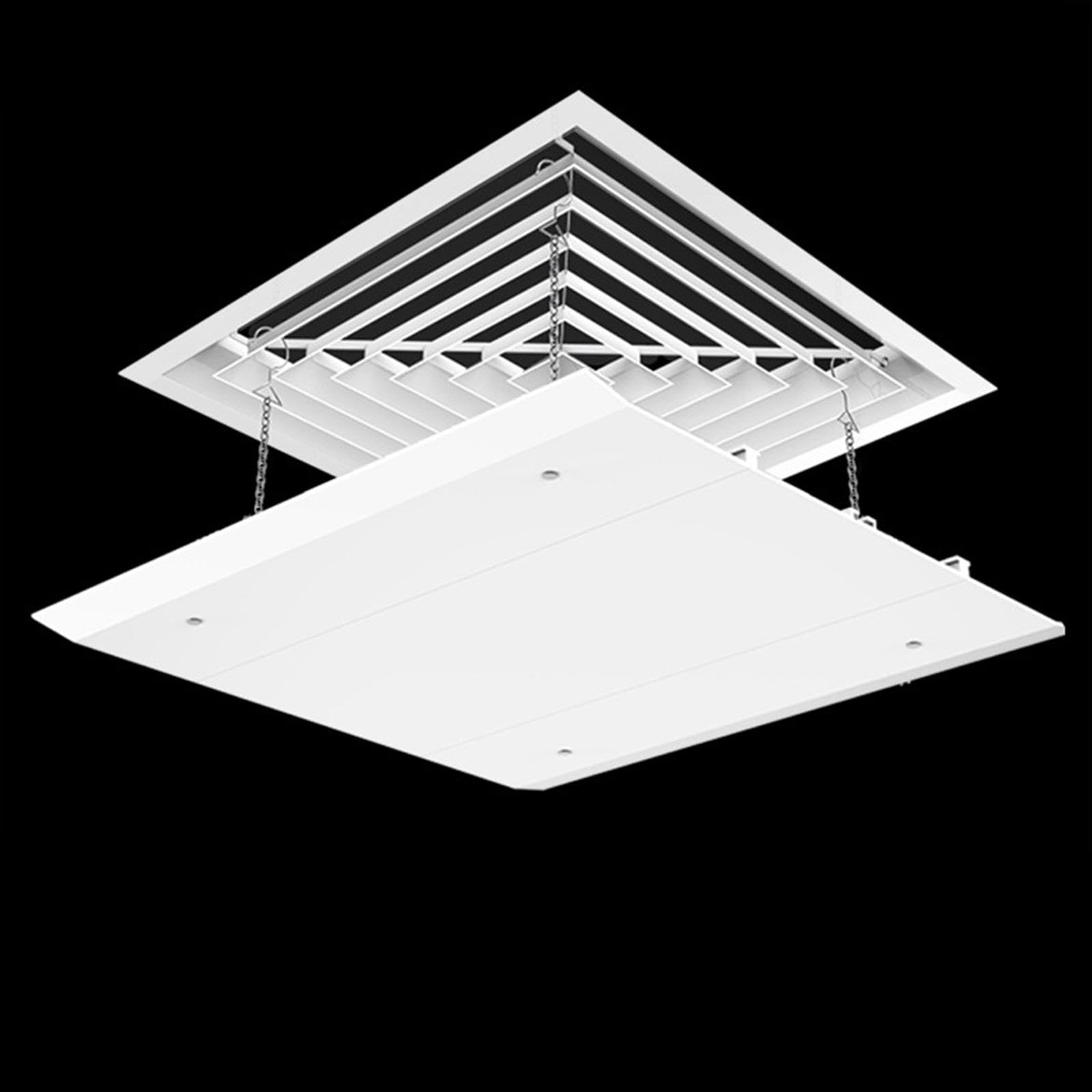 Baoblaze Deflettore Condizionatore D'Aria Deviatore di Flusso per Parabrezza Deflettore Bocchetta a Soffitto Parabrezza Condizionatore Aria Condizionata Centra, 45x45 cm