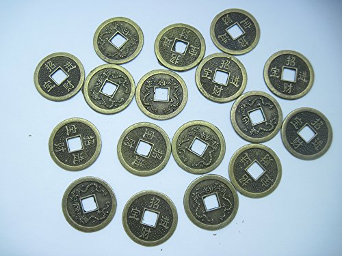 DuDu Store Chinese Feng Shui Double Dragon Coin 32mm Pack of 100PCS DuDu Store Chinese Feng Shui Double Dragon Coin 32mm Pack of 100PCS