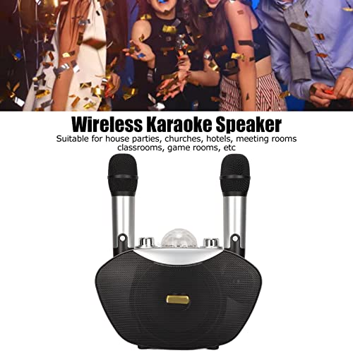KOSDFOGE Conjunto de Máquina de Karaokê de Luz Colorida Portátil Bluetooth Para Alto-Falante de Kara