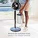 Shark FlexBreeze Pro Mist Fan — Indoor & Outdoor, Integrated Misting, Pedestal to Tabletop, Corded or Cordless, Up to 24-Hr Battery, Oscillating, Charcoal Grey, FA302 (2025 Release)