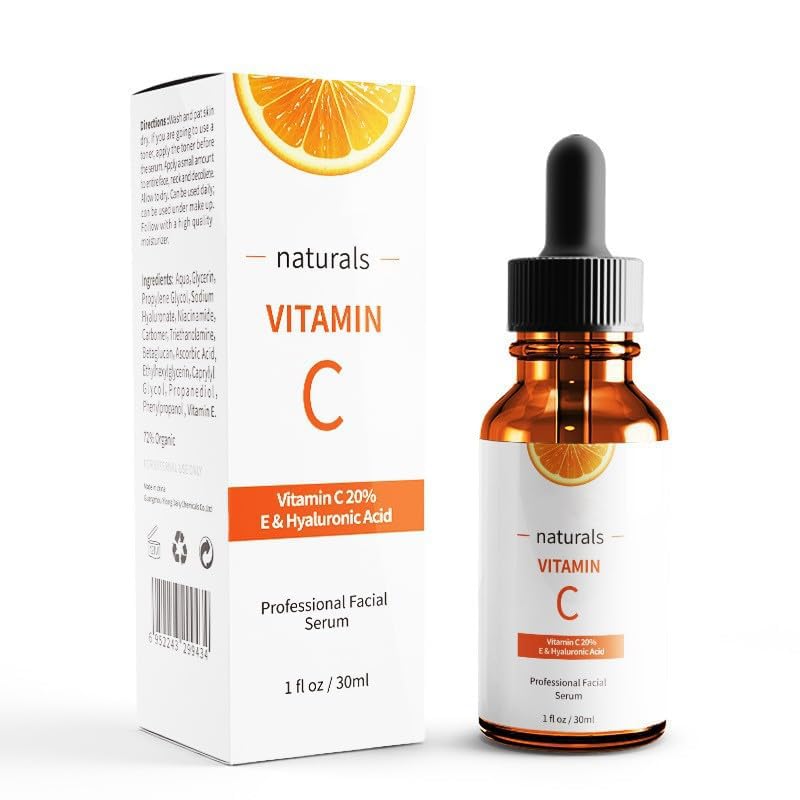 Vitamin C Serum – Anti Aging Facial Serum with Vitamin C, Hyaluronic Acid, Vitamin E & More, for Dark Spots, Even Skin Tone, Eye Area, Fine Lines & Wrinkles, 1 fl oz