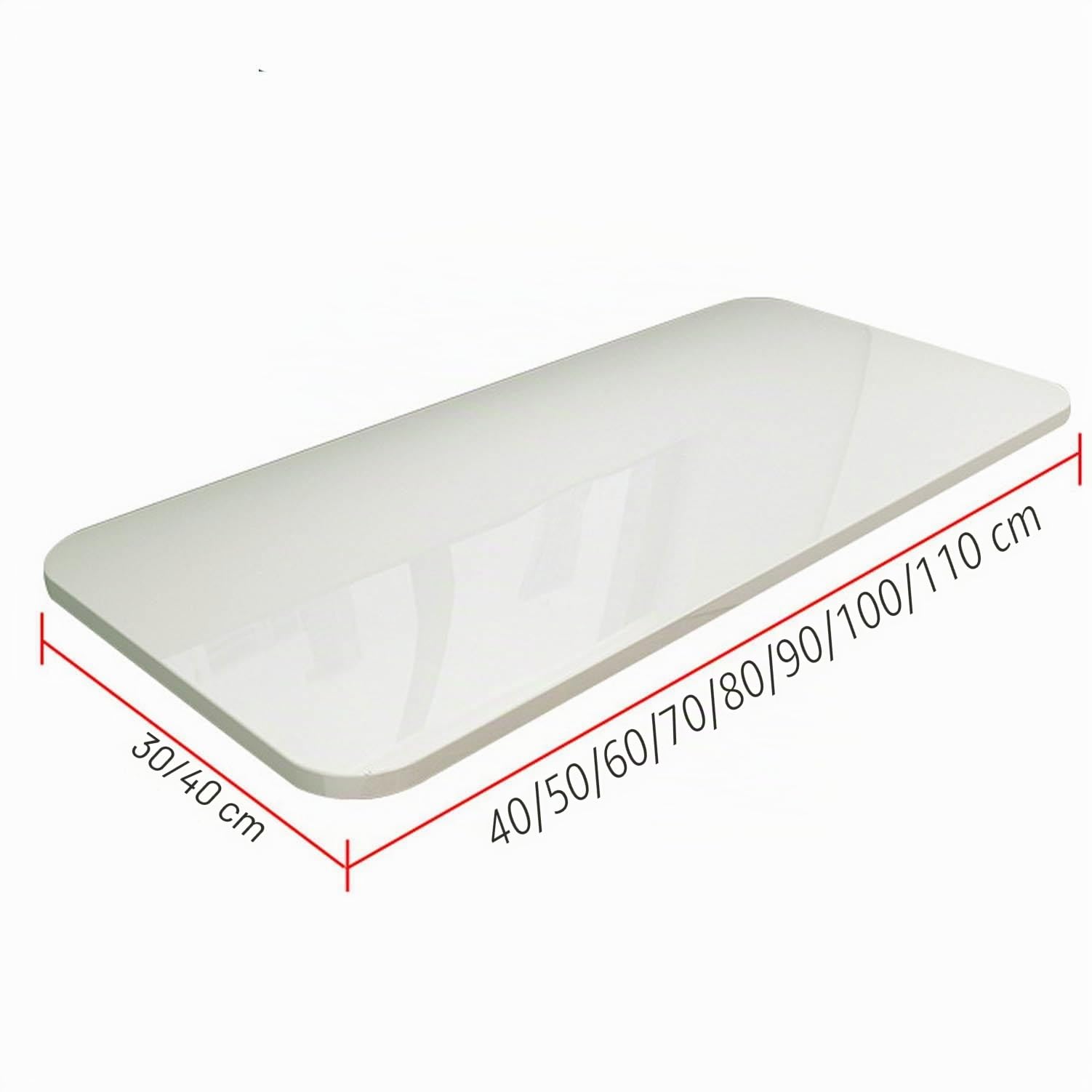 Mesa de hoja de gota montada en la pared - escritorio plegable para el hogar, la oficina, la cocina Estante de almacenamiento plegable en la pared,White-40x30cm/16x12in